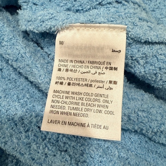 Style & Co Women's Chenille V-Neck Knit Pullon Sweater Bright Skies Size M NWT - Picture 8 of 8